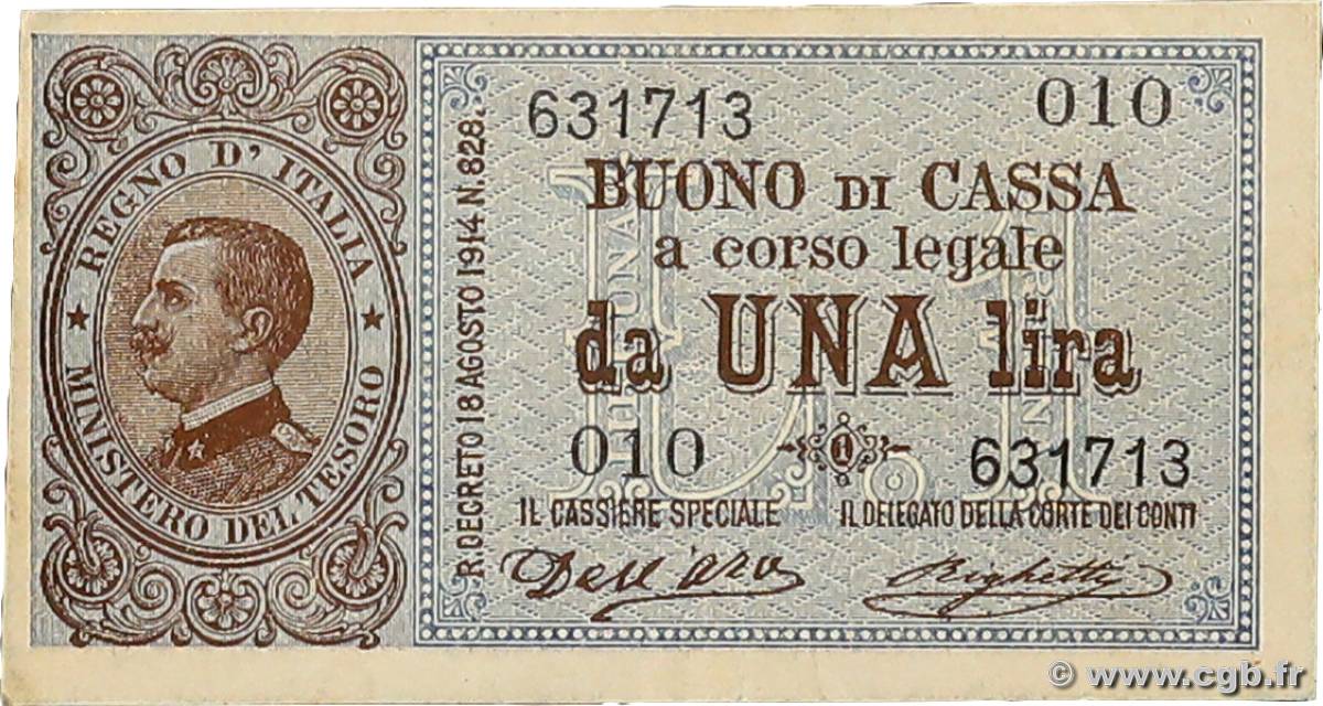 1 Lire ITALIA  1914 P.036a q.SPL