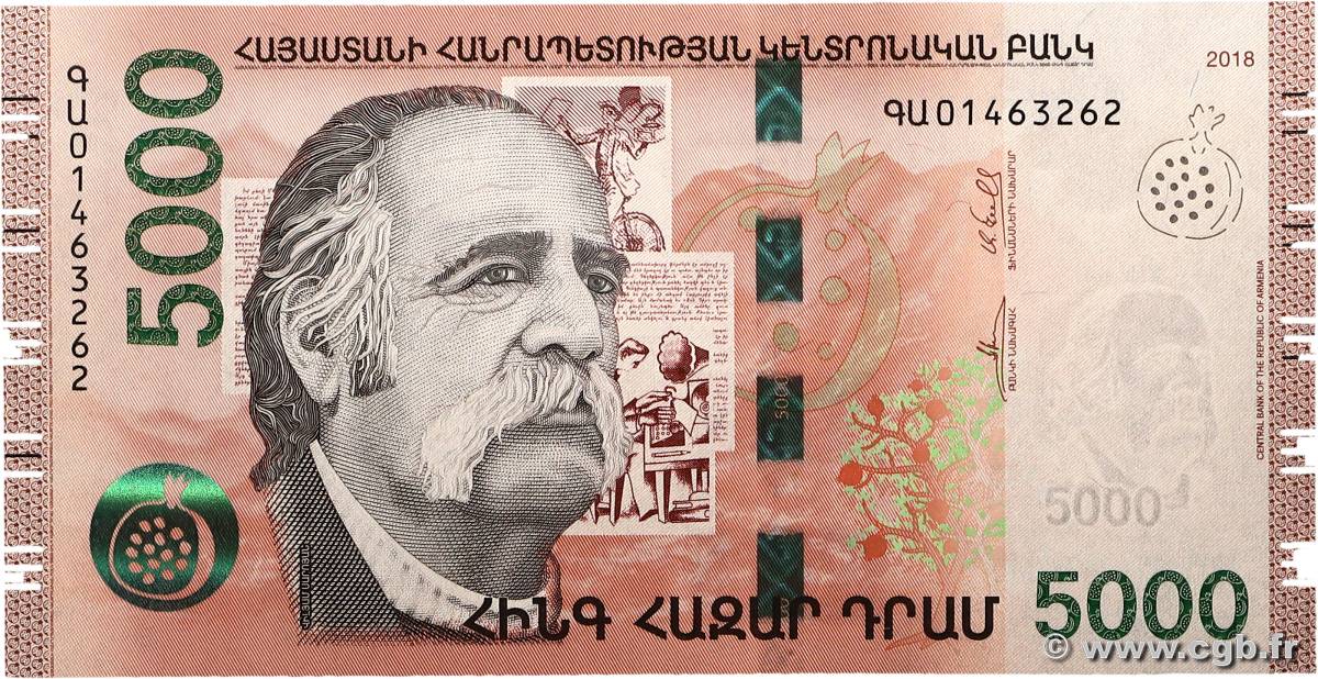 5000 Dram ARMÉNIE  2018 P.63 NEUF