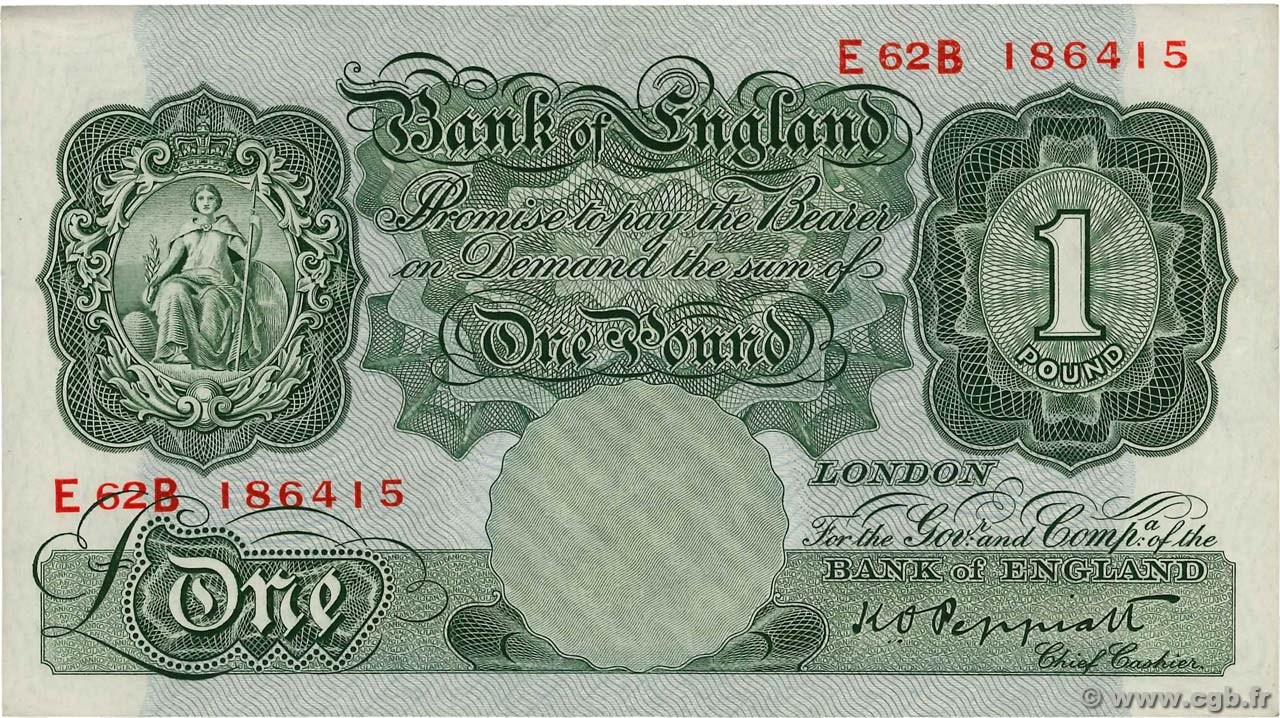 1 Pound ENGLAND  1948 P.369a VZ