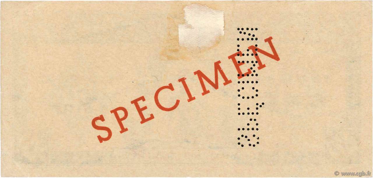 20 Piastres vert Spécimen INDOCHINE FRANÇAISE  1944 P.070s SUP