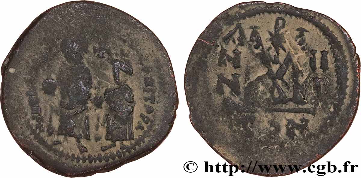 HERACLIUS and HERACLIUS CONSTANTINE Follis VF