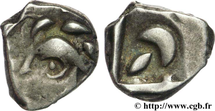 GALLIA - SOUTH WESTERN GAUL - VOLCÆ TECTOSAGES (Area of Toulouse) Drachme “à la tête cubiste” VF