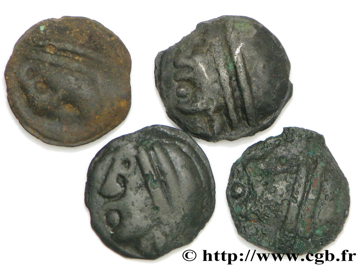 GALLIA BELGICA - SEQUANI (Area of Besançon) Lot de 4 potins lot