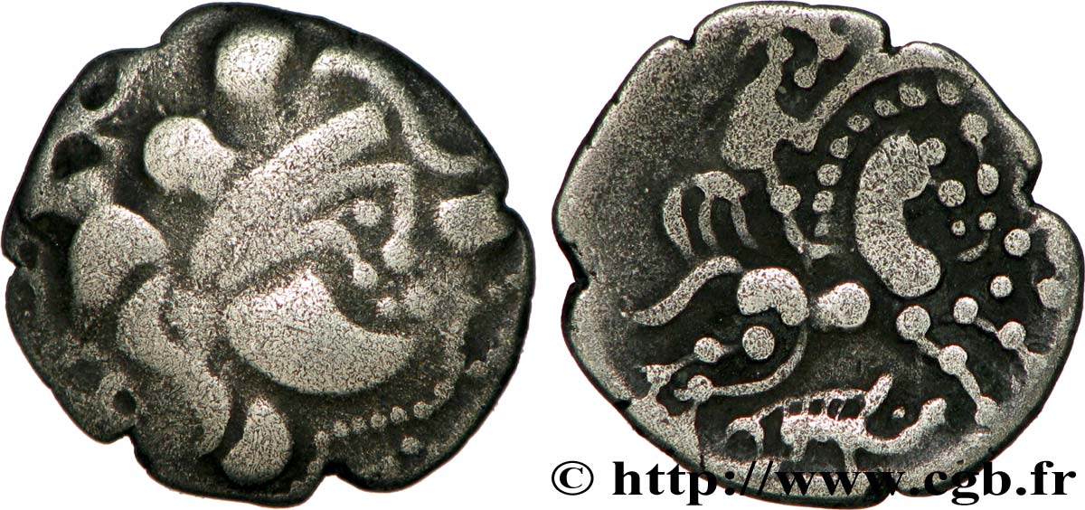 GALLIA - BAÏOCASSES (Area of Bayeux) Quart de statère de billon XF/AU