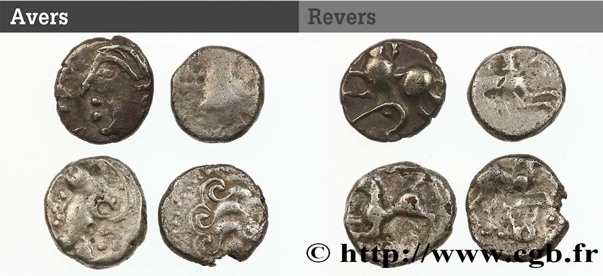 GALLO-BELGIAN - CELTIC Lot de 4 deniers lot