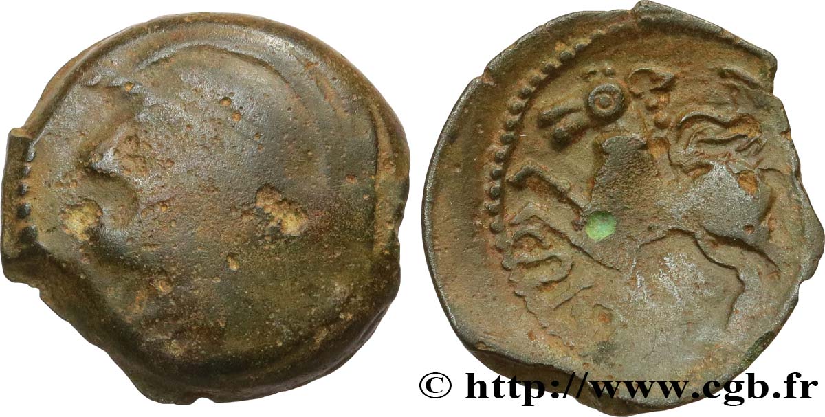 GALLIA BELGICA - SUESSIONES (Area of Soissons) Bronze CRICIRV VF