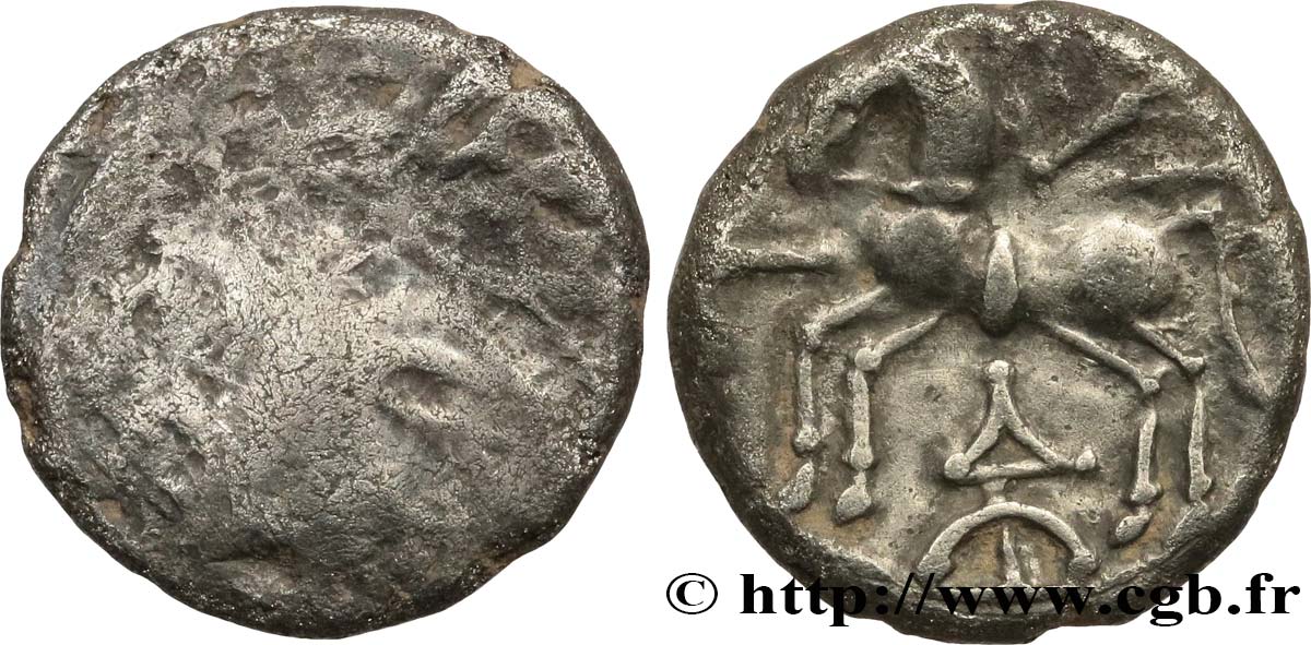 GALLIA BELGICA - LINGONES (Area of Langres) Denier KALETEDOY, B5 VF/XF