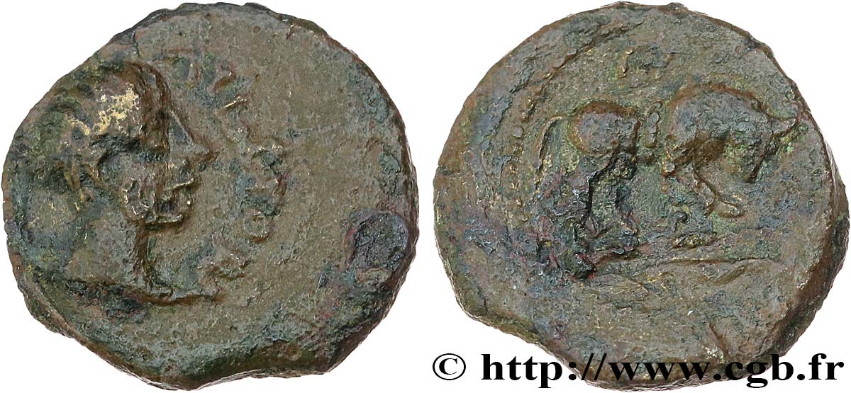 GALLIA - SANTONES / CENTROVESTE - Incerti Bronze ATECTORI (quadrans) BB