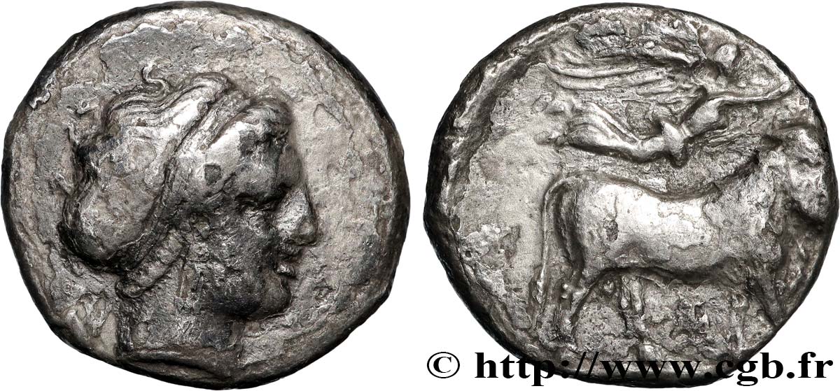 CAMPANIA - NEAPOLIS Nomos, statère ou didrachme XF