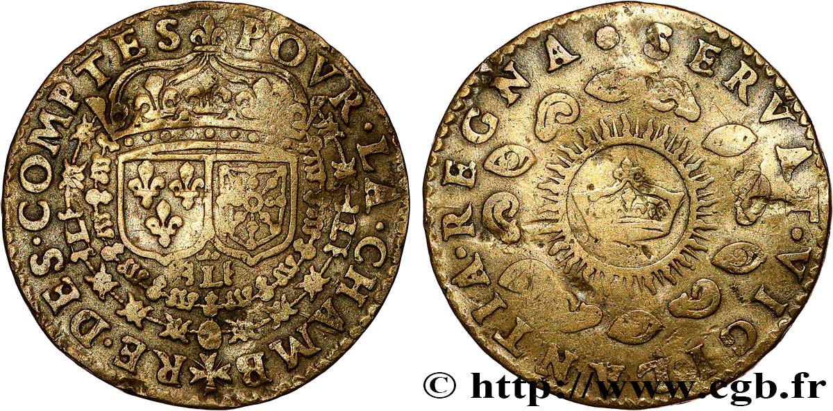 CHAMBRE DES COMPTES DU ROI LOUIS XIII TB