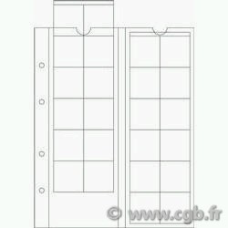 5 pages OPTIMA M24 pour monnaies 34 mm  LEUCHTTURM