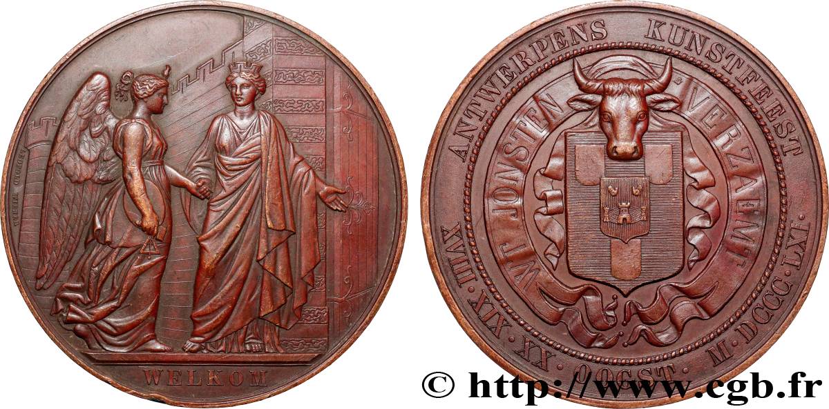 BELGIQUE - ROYAUME DE BELGIQUE - LÉOPOLD Ier Médaille, Festival d’art XF