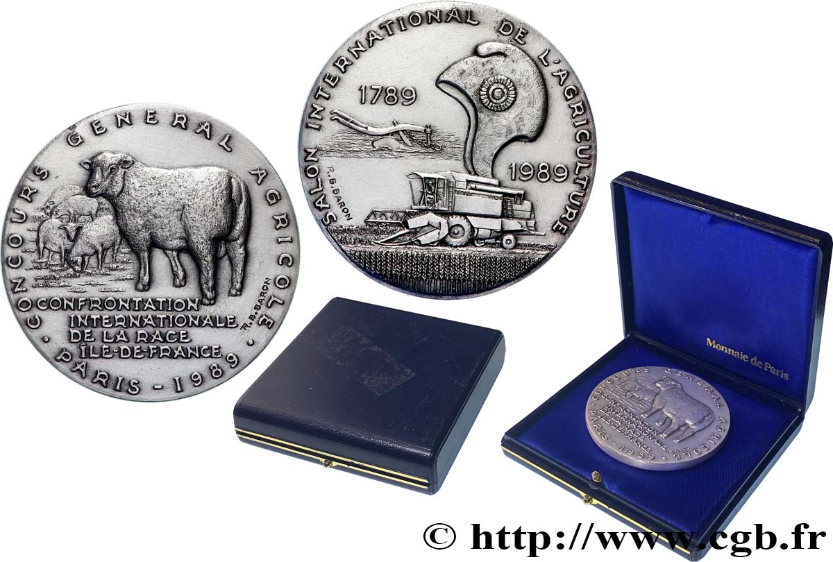 FUNFTE FRANZOSISCHE REPUBLIK Médaille, Concours général agricole VZ