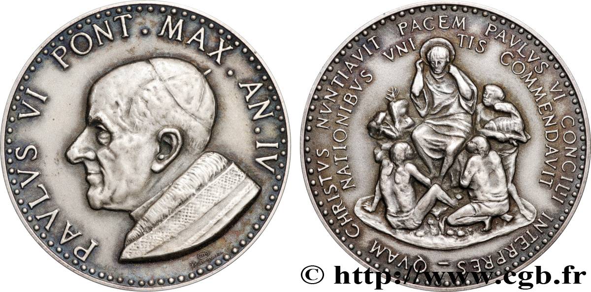 VATICAN AND PAPAL STATES Médaille, Paul VI, Concile AU
