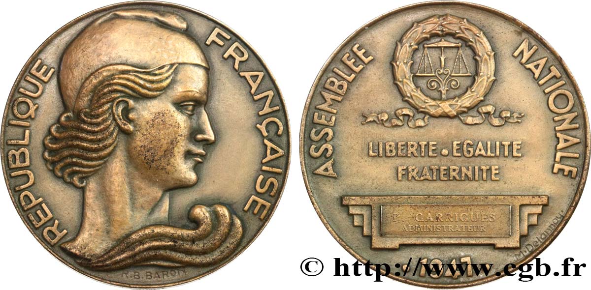 IV REPUBLIC Médaille parlementaire, Administrateur AU