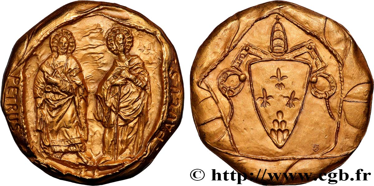 VATICANO Y ESTADOS PONTIFICIOS Médaille, Paul VI, Saint Pierre et Saint Paul EBC
