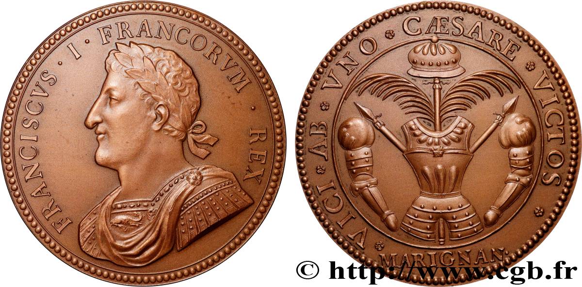 FRANCOIS I Médaille, Bataille de Marignan, refrappe VZ