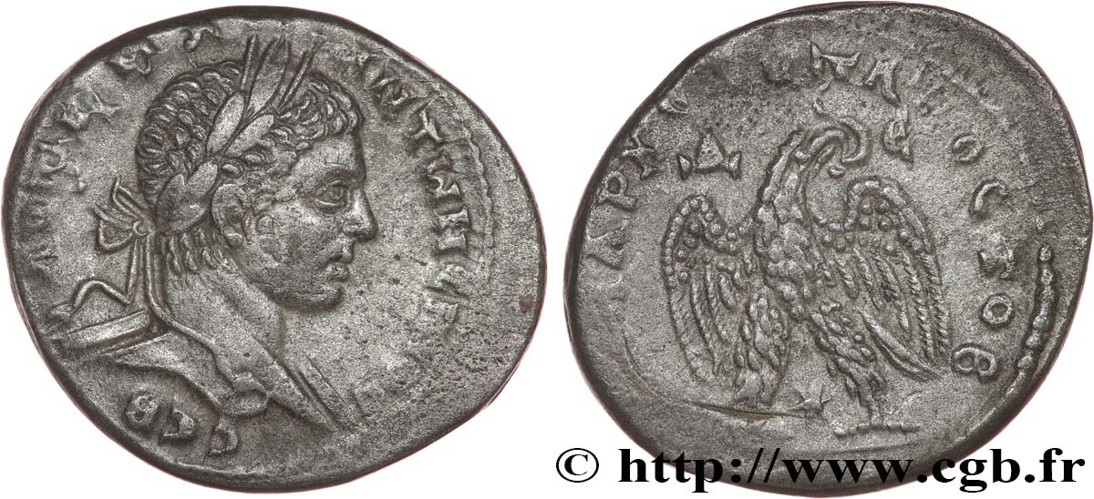 ELAGABALUS Tétradrachme syro-phénicien AU