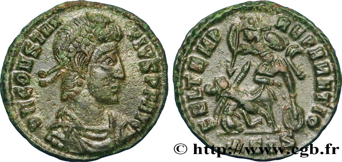 COSTANZO II Maiorina réduite, (PB, Æ 3) SPL