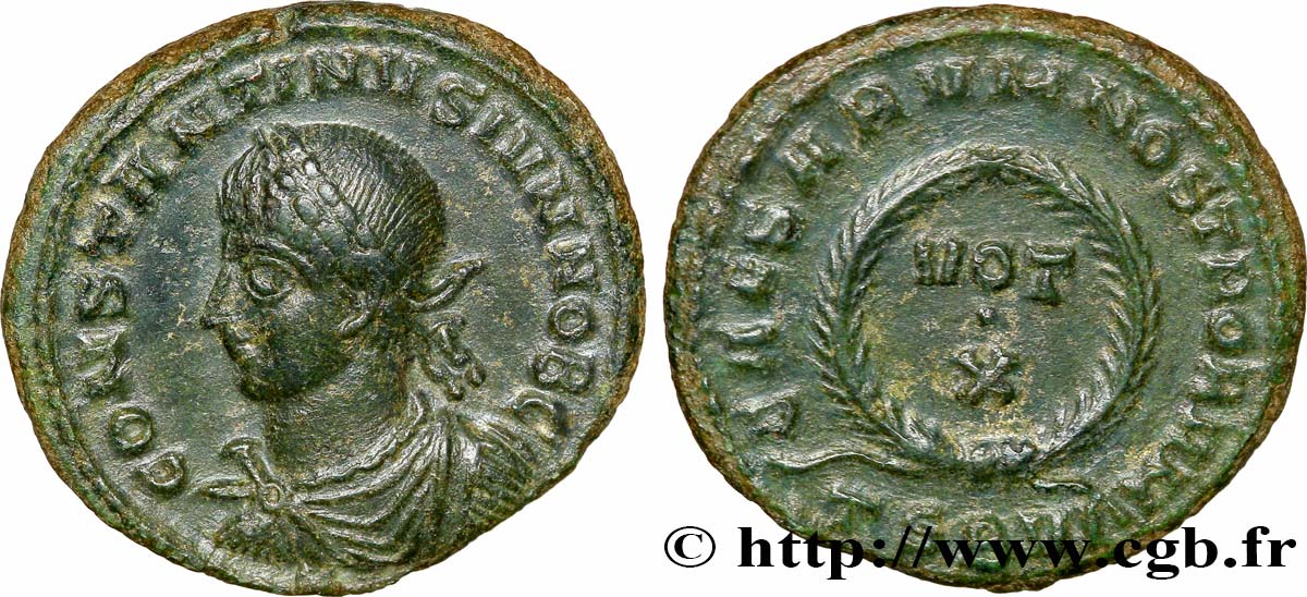 CONSTANTINE II Centenionalis ou nummus MS
