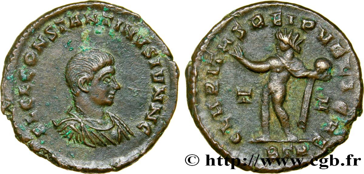 CONSTANTINE II Follis ou nummus AU