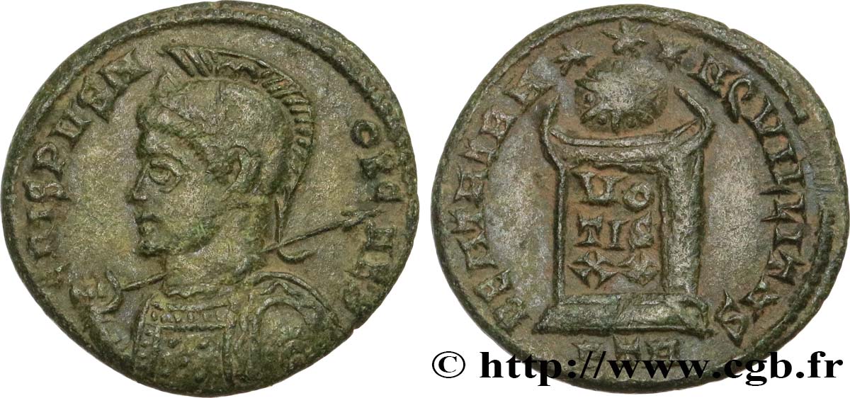 CRISPUS Centenionalis ou nummus AU