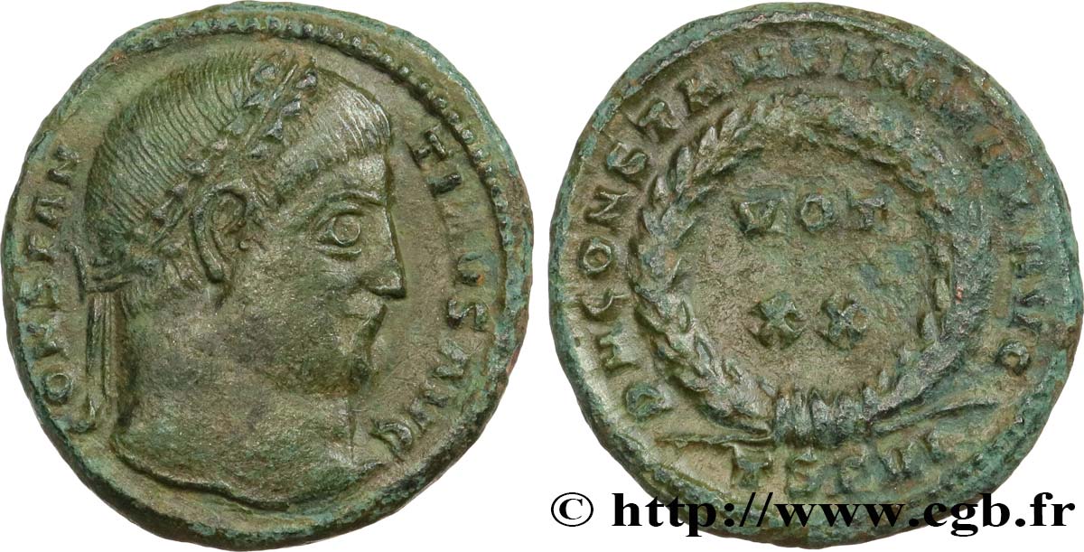 CONSTANTINE I THE GREAT Centenionalis ou nummus AU/AU