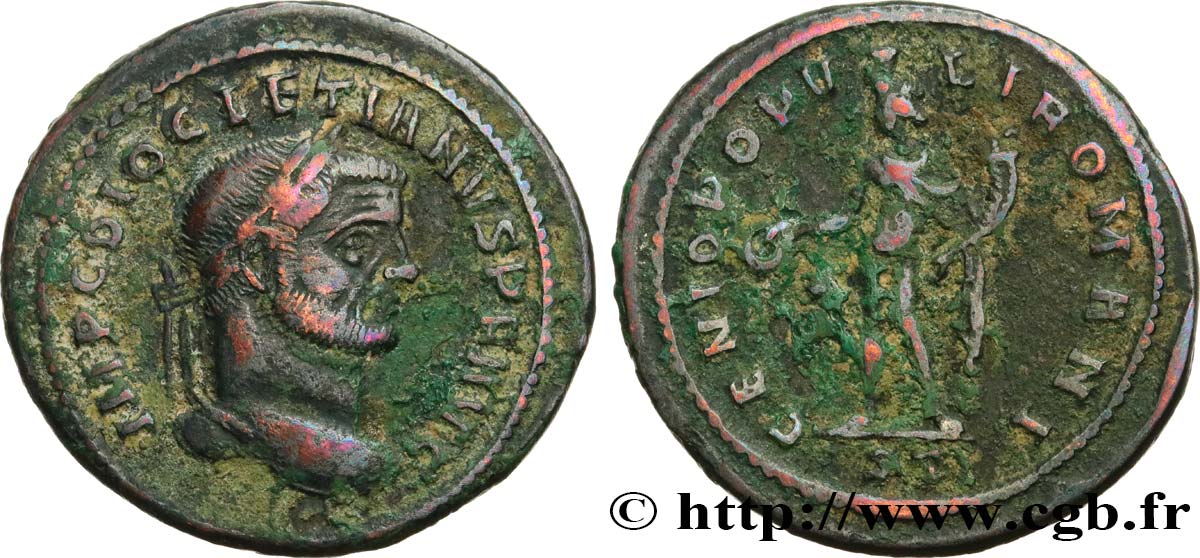 DIOCLETIAN Follis ou nummus VF