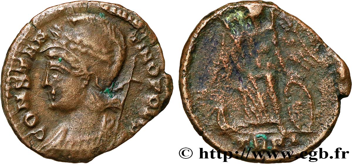 CONSTANTINOPOLIS Centenionalis ou nummus VF