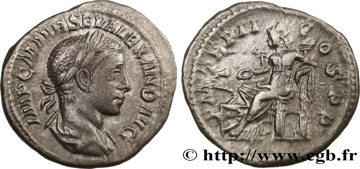SEVERUS ALEXANDER  Denier AU/XF