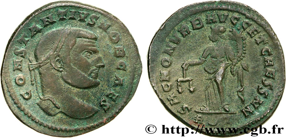 CONSTANTIUS I Follis ou nummus XF