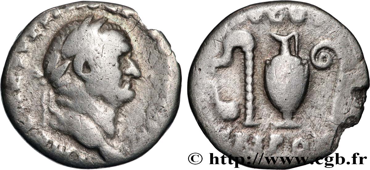 VESPASIANUS Denier XF
